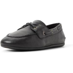 Sperry Womens Slim Boat(Black Leather)