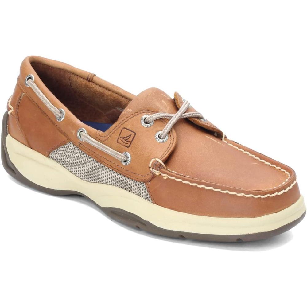 imageSperry Authentic Original Float Cozy for Women  AntiSlip Breathable Water Shoes made from Fully EVA Materials Rubber Outsoles and Textured Footbeds and Faux Fur LiningCognac