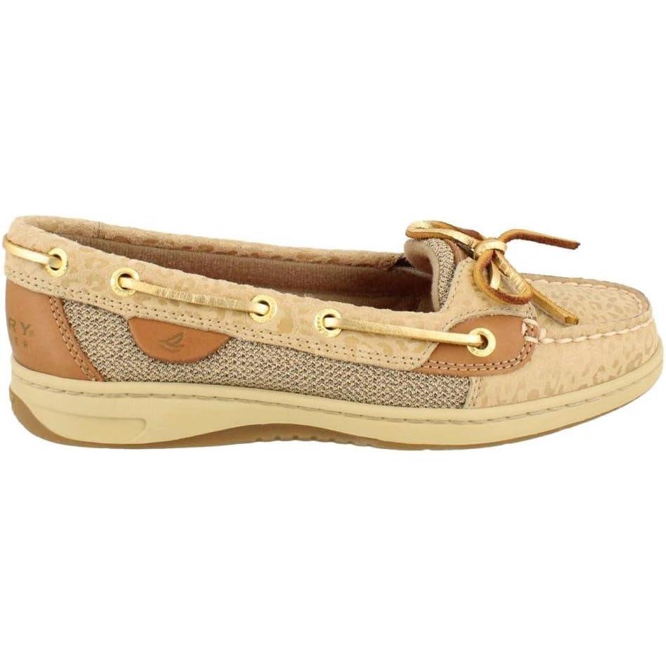 imageSperry Authentic Original Float Cozy for Women  AntiSlip Breathable Water Shoes made from Fully EVA Materials Rubber Outsoles and Textured Footbeds and Faux Fur LiningNatural Embossed Leopard
