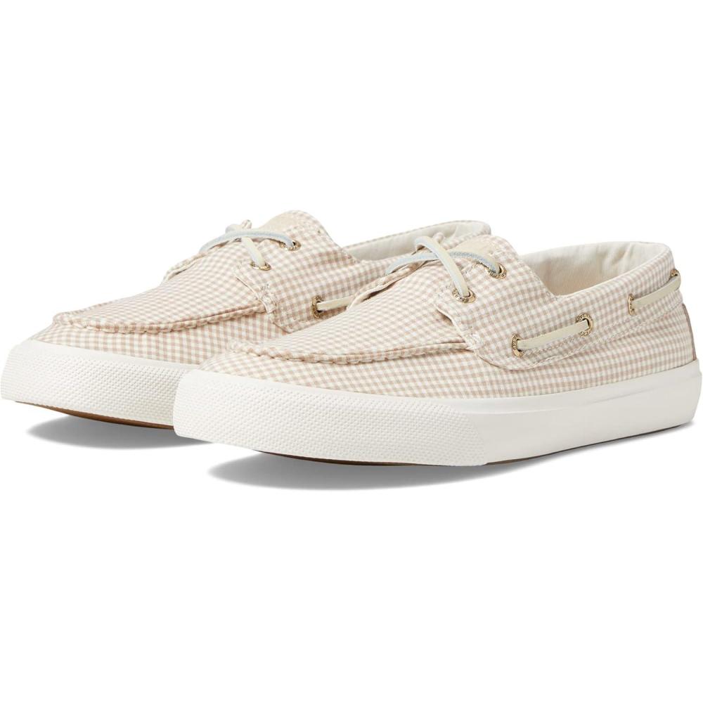 imageSperry Authentic Original Float Cozy for Women  AntiSlip Breathable Water Shoes made from Fully EVA Materials Rubber Outsoles and Textured Footbeds and Faux Fur LiningWhite Gingham