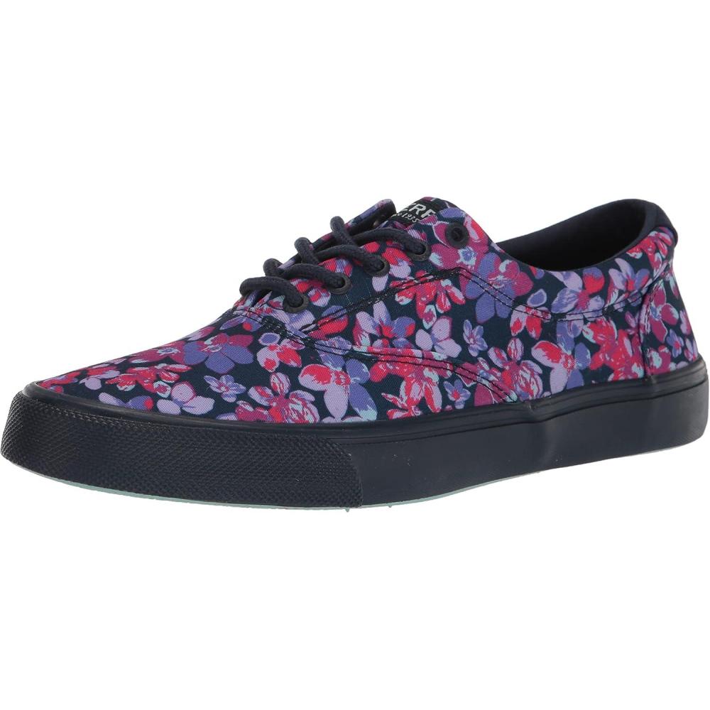 imageSperry Authentic Original Float Cozy for Women  AntiSlip Breathable Water Shoes made from Fully EVA Materials Rubber Outsoles and Textured Footbeds and Faux Fur LiningNavy Floral