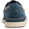 Sperry Authentic Original Float Cozy for Women – Anti-Slip Breathable Water Shoes made from Fully EVA Materials, Rubber Outsoles, and Textured Footbeds and Faux Fur Lining(Washed Navy)