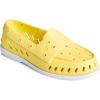 Sperry Authentic Original Float Cozy for Women – Anti-Slip Breathable Water Shoes made from Fully EVA Materials, Rubber Outsoles, and Textured Footbeds and Faux Fur Lining(Yellow)
