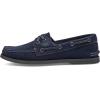 Sperry Authentic Original Float Cozy for Women – Anti-Slip Breathable Water Shoes made from Fully EVA Materials, Rubber Outsoles, and Textured Footbeds and Faux Fur Lining(Dark Blue)