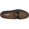 Sperry Authentic Original Float Cozy for Women – Anti-Slip Breathable Water Shoes made from Fully EVA Materials, Rubber Outsoles, and Textured Footbeds and Faux Fur Lining(Black Leopard)