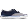 Sperry Authentic Original Float Cozy for Women – Anti-Slip Breathable Water Shoes made from Fully EVA Materials, Rubber Outsoles, and Textured Footbeds and Faux Fur Lining(Grey Navy)