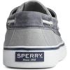 Sperry Authentic Original Float Cozy for Women – Anti-Slip Breathable Water Shoes made from Fully EVA Materials, Rubber Outsoles, and Textured Footbeds and Faux Fur Lining(Sw Grey/Navy)