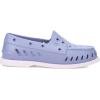 Sperry Authentic Original Float Cozy for Women – Anti-Slip Breathable Water Shoes made from Fully EVA Materials, Rubber Outsoles, and Textured Footbeds and Faux Fur Lining(Purple)