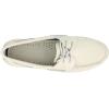 Sperry Authentic Original Float Cozy for Women – Anti-Slip Breathable Water Shoes made from Fully EVA Materials, Rubber Outsoles, and Textured Footbeds and Faux Fur Lining(White)