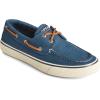 Sperry Authentic Original Float Cozy for Women – Anti-Slip Breathable Water Shoes made from Fully EVA Materials, Rubber Outsoles, and Textured Footbeds and Faux Fur Lining(Dk Blue Linen)