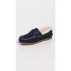 Sperry Authentic Original Float Cozy for Women – Anti-Slip Breathable Water Shoes made from Fully EVA Materials, Rubber Outsoles, and Textured Footbeds and Faux Fur Lining(Navy 2)