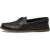 Sperry Authentic Original Float Cozy for Women – Anti-Slip Breathable Water Shoes made from Fully EVA Materials, Rubber Outsoles, and Textured Footbeds and Faux Fur Lining(Black)