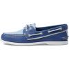Sperry Authentic Original Float Cozy for Women – Anti-Slip Breathable Water Shoes made from Fully EVA Materials, Rubber Outsoles, and Textured Footbeds and Faux Fur Lining(Blue Multi)