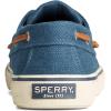 Sperry Authentic Original Float Cozy for Women – Anti-Slip Breathable Water Shoes made from Fully EVA Materials, Rubber Outsoles, and Textured Footbeds and Faux Fur Lining(Dk Blue Linen)