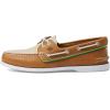 Sperry Authentic Original Float Cozy for Women – Anti-Slip Breathable Water Shoes made from Fully EVA Materials, Rubber Outsoles, and Textured Footbeds and Faux Fur Lining(Tan Multi)
