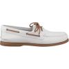Sperry Authentic Original Float Cozy for Women – Anti-Slip Breathable Water Shoes made from Fully EVA Materials, Rubber Outsoles, and Textured Footbeds and Faux Fur Lining(Open White)