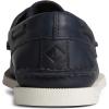 Sperry Authentic Original Float Cozy for Women – Anti-Slip Breathable Water Shoes made from Fully EVA Materials, Rubber Outsoles, and Textured Footbeds and Faux Fur Lining(Navy Pre-worn)