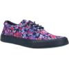 Sperry Authentic Original Float Cozy for Women – Anti-Slip Breathable Water Shoes made from Fully EVA Materials, Rubber Outsoles, and Textured Footbeds and Faux Fur Lining(Navy Floral)