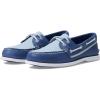 Sperry Authentic Original Float Cozy for Women – Anti-Slip Breathable Water Shoes made from Fully EVA Materials, Rubber Outsoles, and Textured Footbeds and Faux Fur Lining(Blue Multi)