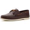 Sperry Authentic Original Float Cozy for Women – Anti-Slip Breathable Water Shoes made from Fully EVA Materials, Rubber Outsoles, and Textured Footbeds and Faux Fur Lining(Brown Primary/Multi)