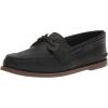 Sperry Authentic Original Float Cozy for Women – Anti-Slip Breathable Water Shoes made from Fully EVA Materials, Rubber Outsoles, and Textured Footbeds and Faux Fur Lining(Black)
