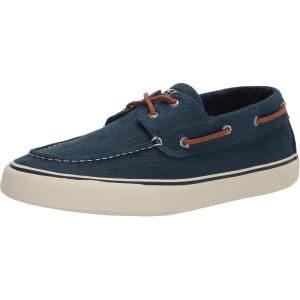 Sperry Authentic Original Float Cozy for Women – Anti-Slip Breathable Water Shoes made from Fully EVA Materials, Rubber Outsoles, and Textured Footbeds and Faux Fur Lining(Dk Blue Linen)