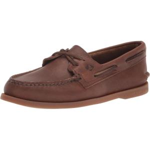 Sperry Authentic Original Float Cozy for Women – Anti-Slip Breathable Water Shoes made from Fully EVA Materials, Rubber Outsoles, and Textured Footbeds and Faux Fur Lining(Brown Pre-worn)