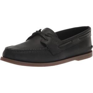 Sperry Authentic Original Float Cozy for Women – Anti-Slip Breathable Water Shoes made from Fully EVA Materials, Rubber Outsoles, and Textured Footbeds and Faux Fur Lining(Black)