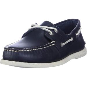 Sperry Authentic Original Float Cozy for Women – Anti-Slip Breathable Water Shoes made from Fully EVA Materials, Rubber Outsoles, and Textured Footbeds and Faux Fur Lining(Distress Navy)