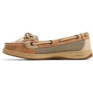 Sperry Authentic Original Float Cozy for Women – Anti-Slip Breathable Water Shoes made from Fully EVA Materials, Rubber Outsoles, and Textured Footbeds and Faux Fur Lining(Linen)