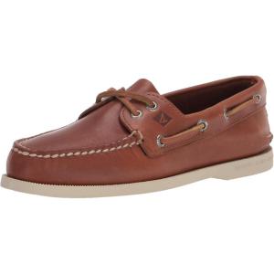Sperry Authentic Original Float Cozy for Women – Anti-Slip Breathable Water Shoes made from Fully EVA Materials, Rubber Outsoles, and Textured Footbeds and Faux Fur Lining(Tan)