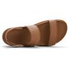 Sperry womens Capri Leather Two Strap Slingback Sandal(Brown)