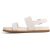 Sperry womens Capri Leather Two Strap Slingback Sandal(Cream)