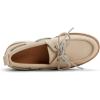 Sperry Womens Authentic Original 2 Eye Leather Lug Boat Shoe(Cream Nubuck)