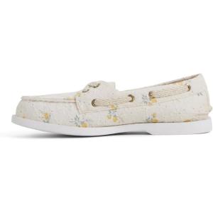 Sperry Ladies Authentic Original™ 2 Eye Lite Canvas Boat Shoe, Seashell Print, 10.5(Embossed Floral)