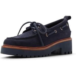 Sperry Womens Authentic Original 2 Eye Leather Lug Boat Shoe(Navy Nubuck)