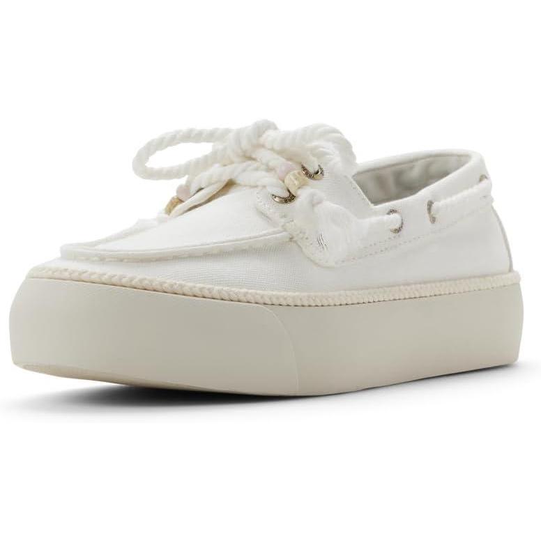 imageSperry Womens Cove Canvas Platform Boat ShoeWhite
