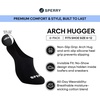 Sperry Men’s 6-Pack Arch Hugger No Show Socks, Non-Slip Loafer Socks for Boat Shoes, Low Cut Invisible Liners with Heel Grip(Navy Multi)