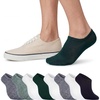 Sperry Men’s 8-Pack No Show Socks – Low Cut Ankle Socks for Everyday Wear | Moisture-wicking, Breathable, Non-slip(Green Multi)