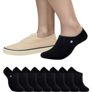 Sperry Men’s 8-Pack No Show Socks – Low Cut Ankle Socks for Everyday Wear | Moisture-wicking, Breathable, Non-slip(Black)