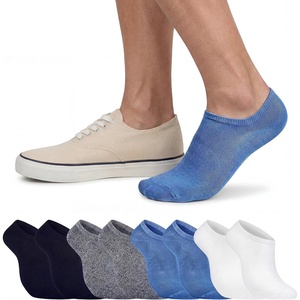Sperry Men’s 8-Pack No Show Socks – Low Cut Ankle Socks for Everyday Wear | Moisture-wicking, Breathable, Non-slip(Navy Marled Multi)