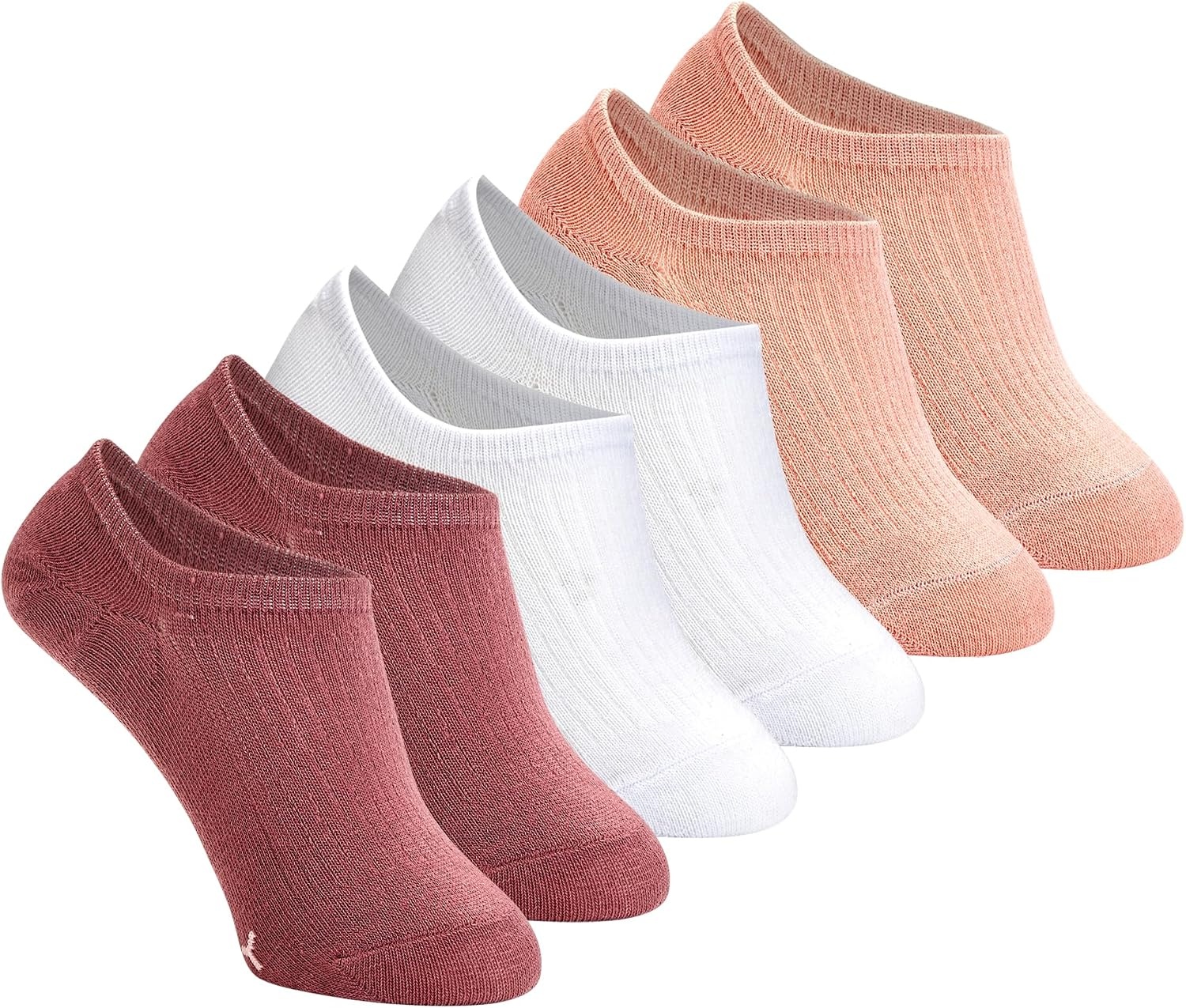 image:imageSperry Womens 6Pack No Show Socks Invisible Low Cut Liner MoistureWicking NonSlip Lightweight Ideal for SneakersPink Multi