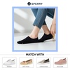 Sperry Women’s 6-Pack No Show Socks | Invisible Low Cut Liner, Moisture-Wicking, Non-Slip, Lightweight, Ideal for Sneakers(Black)