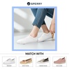 Sperry Women’s 6-Pack No Show Socks | Invisible Low Cut Liner, Moisture-Wicking, Non-Slip, Lightweight, Ideal for Sneakers(Coconut Striped)