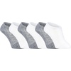 Sperry Women’s 6-Pack No Show Socks | Invisible Low Cut Liner, Moisture-Wicking, Non-Slip, Lightweight, Ideal for Sneakers(Grey/White)