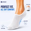 Sperry Women’s 6-Pack No Show Socks | Invisible Low Cut Liner, Moisture-Wicking, Non-Slip, Lightweight, Ideal for Sneakers(White)