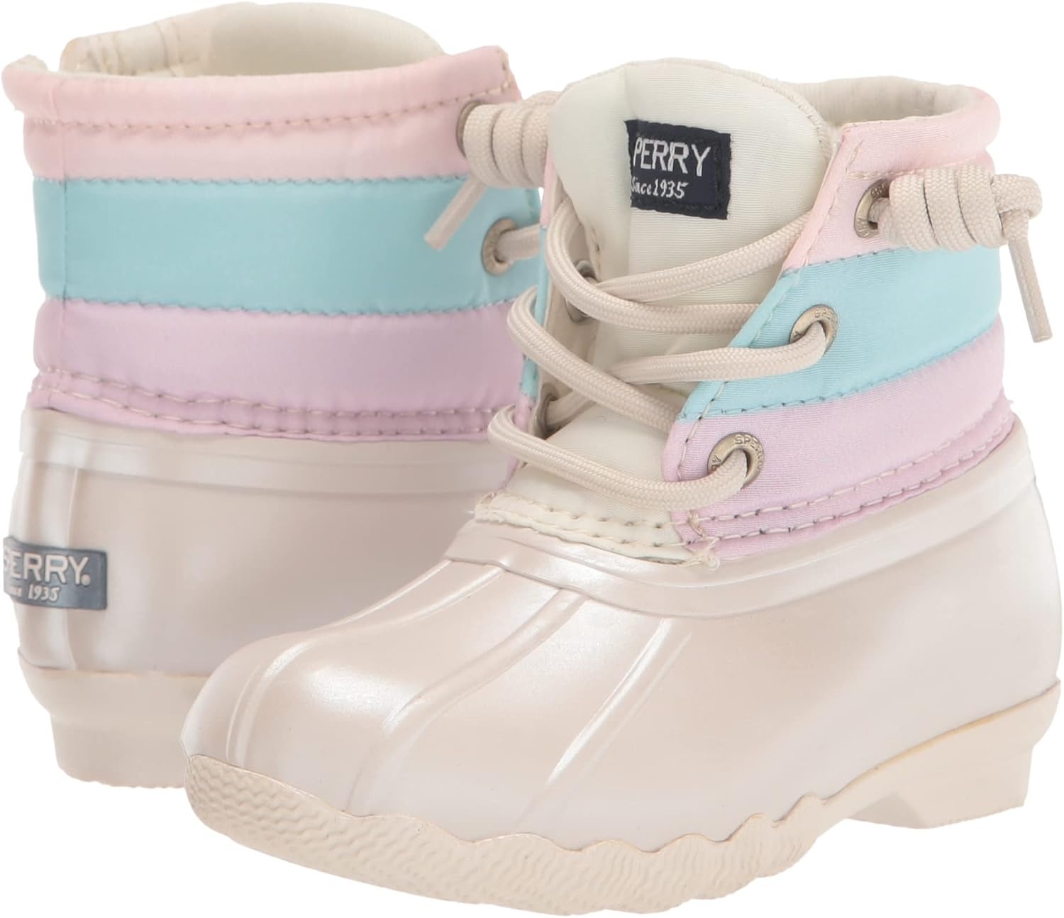 image:imageSperry Boys Saltwater Duck BootsPastel Multi
