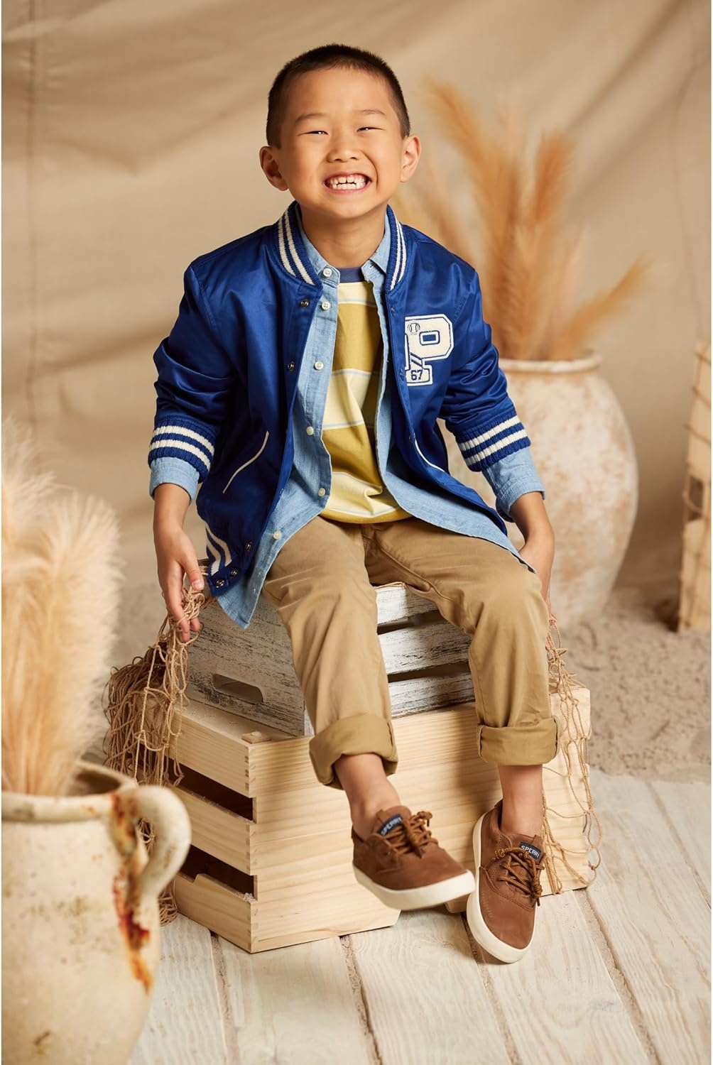 image:imageSperry Boys Spinnaker Washable Little KidBig KidTan 1