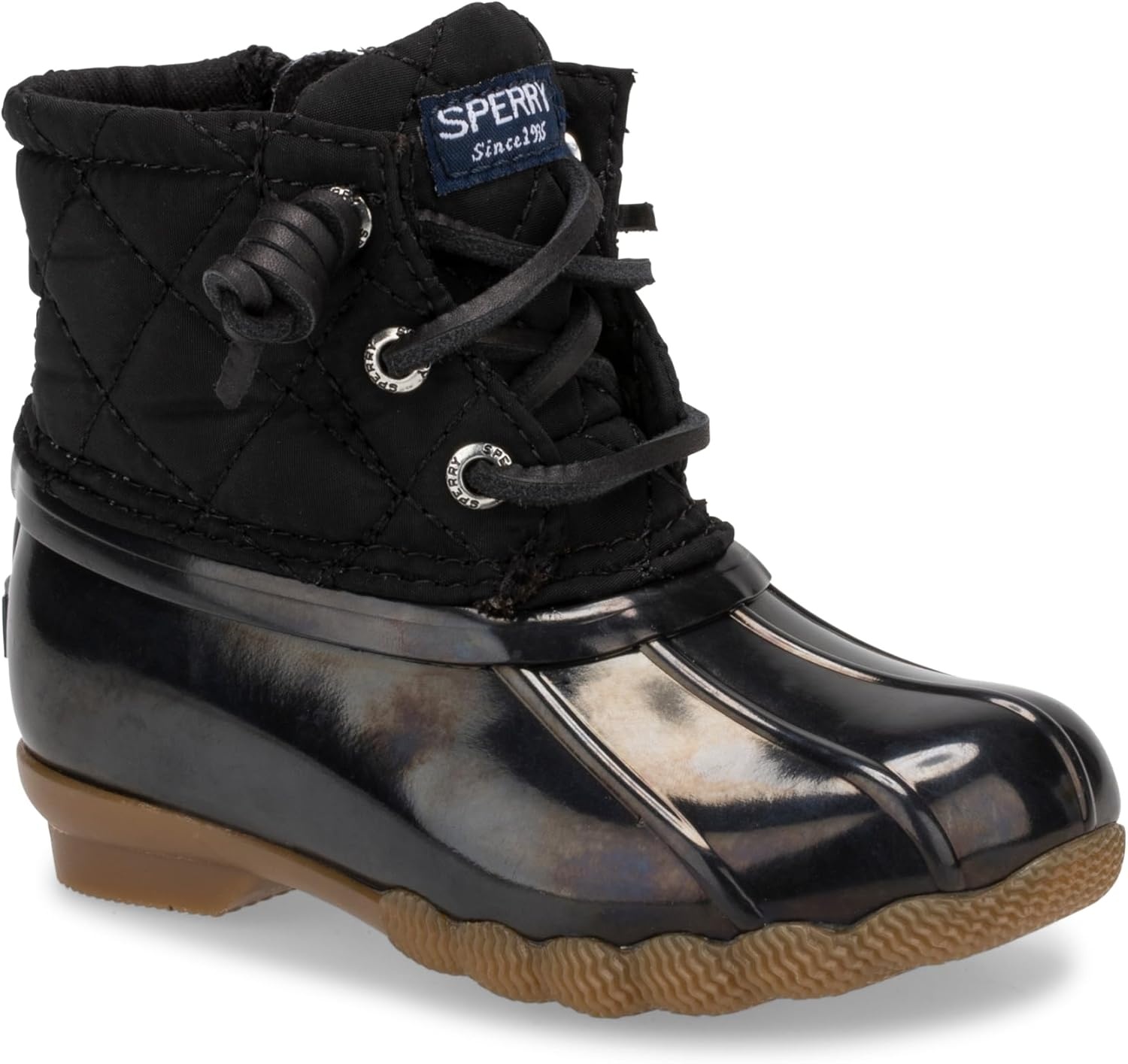 image:imageSperry Saltwater Rain Boot Little KidBig KidBlack