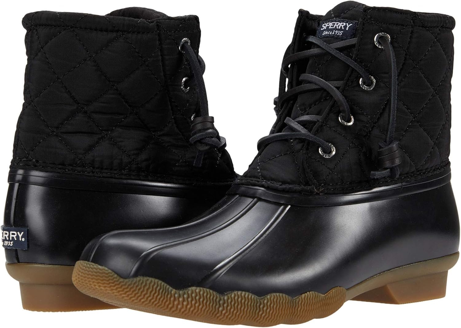 image:imageSperry Saltwater Rain Boot Little KidBig KidBlack
